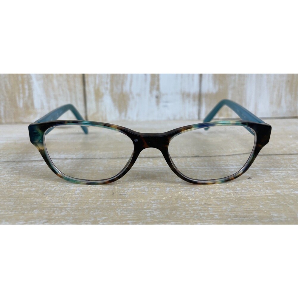 Tory Burch TY 2031 3153 Blue Green Tortoise Oval Eyeglass FRAMES ONLY 51-17-135